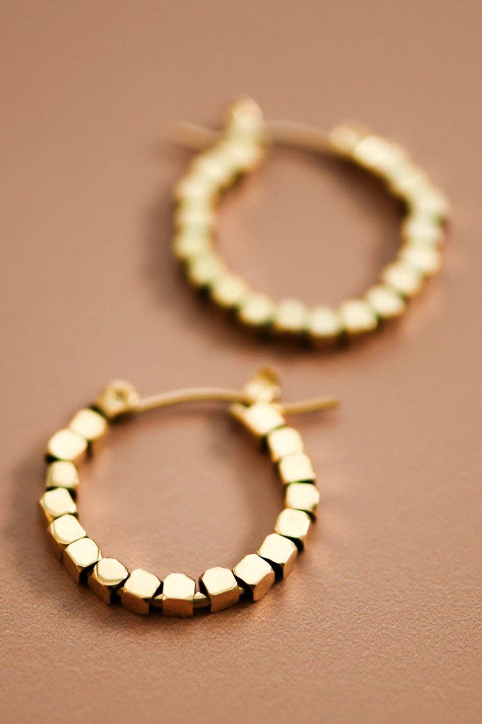 18K Gold Plated Waterproof Stainless Steel Hoop Earrings