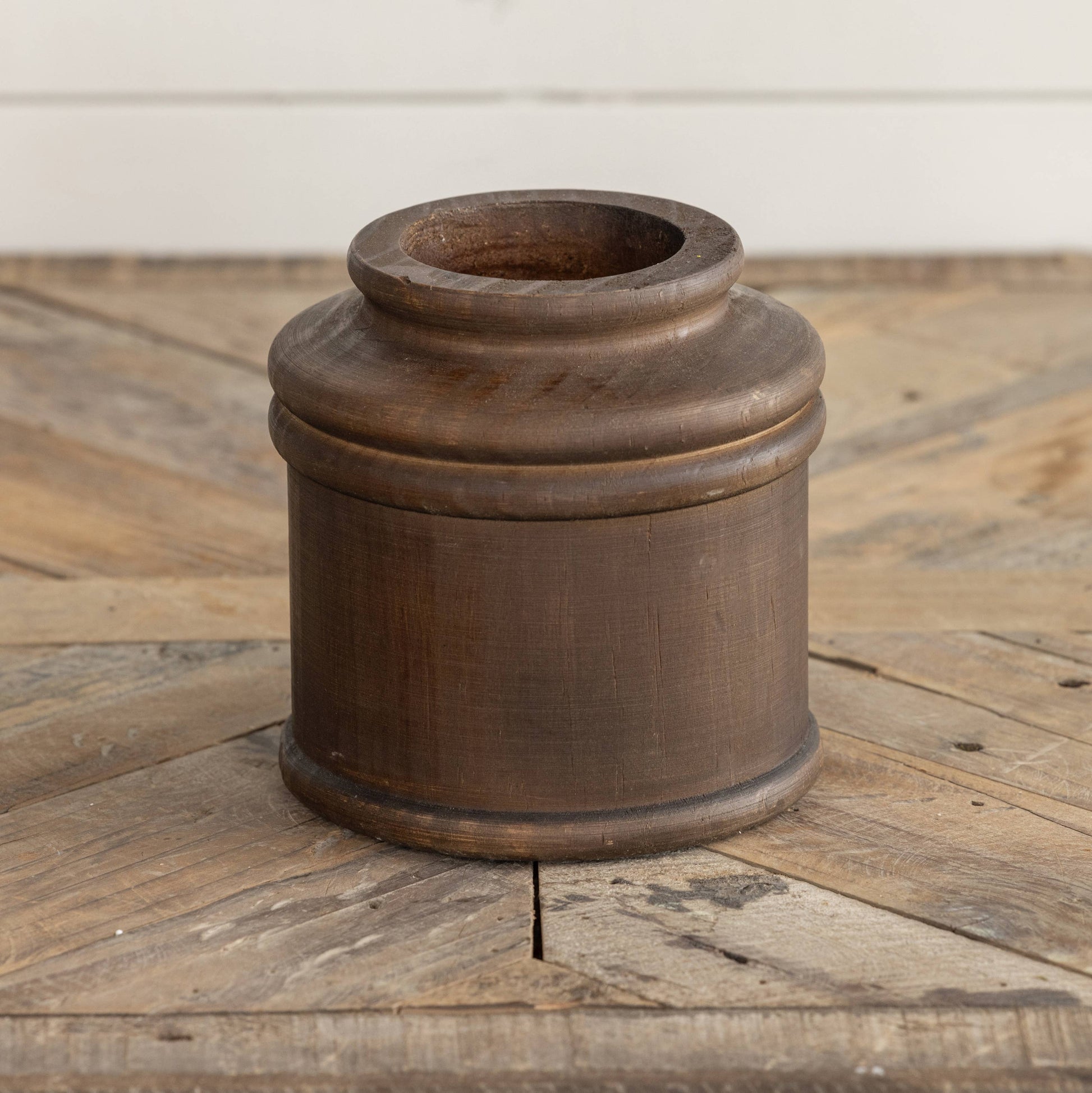 5" Dark Wood Bud Vase