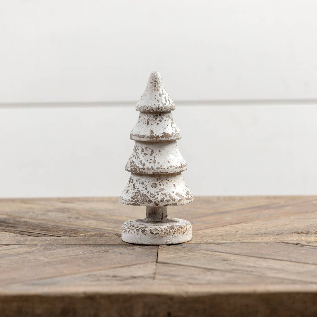 6" WHITE 4 LAYER TREE
