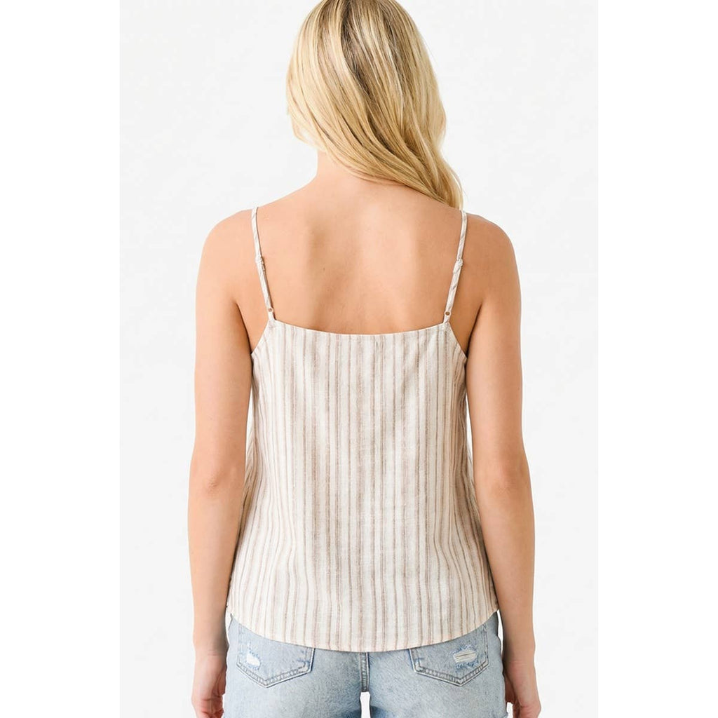 YARN DYE STRIPED TANK TOP
