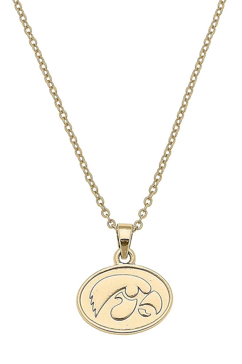 Iowa Hawkeyes 24K Gold Plated Pendant Necklace