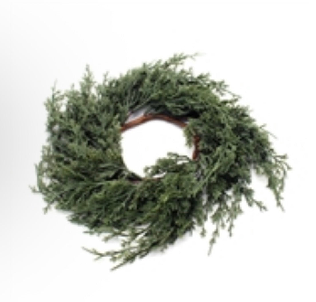 Dark Green Juniper Candle Ring