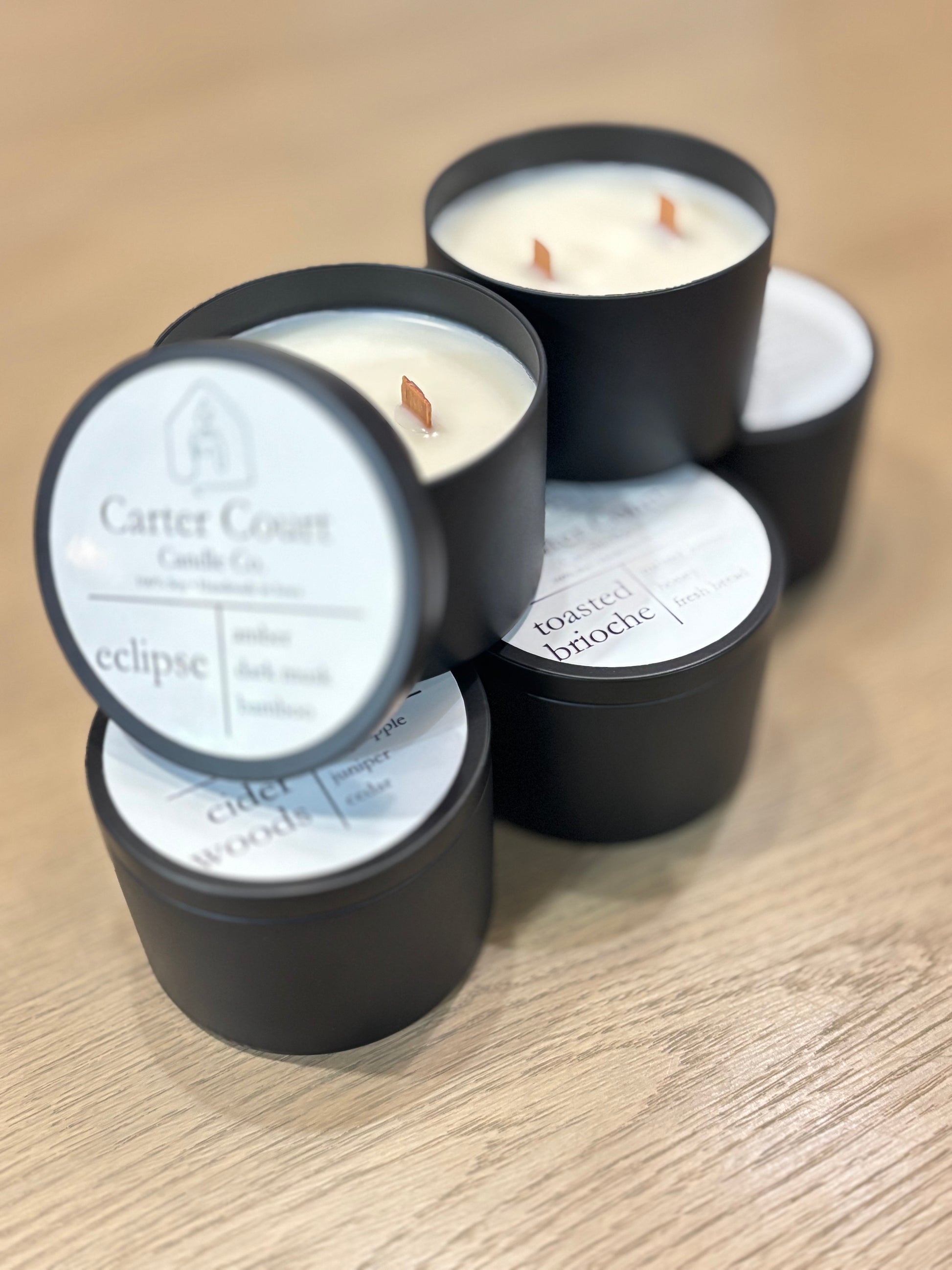 Eclipse 8oz.  Wood Wick Candle