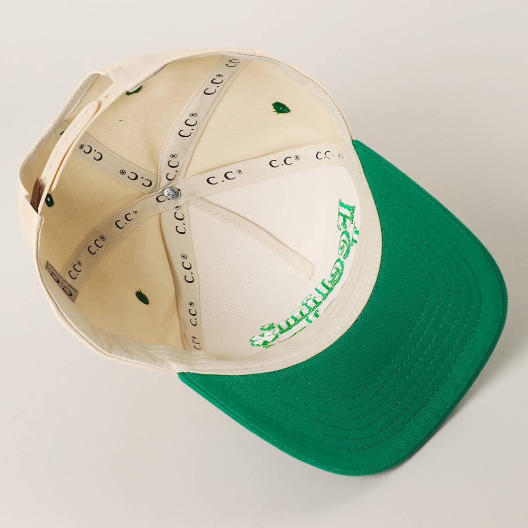 FEELIN LUCKY Embroidery Two-Tone Trucker Hat