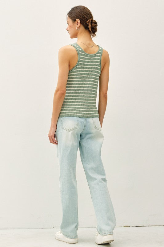 Striped Sweater Tank