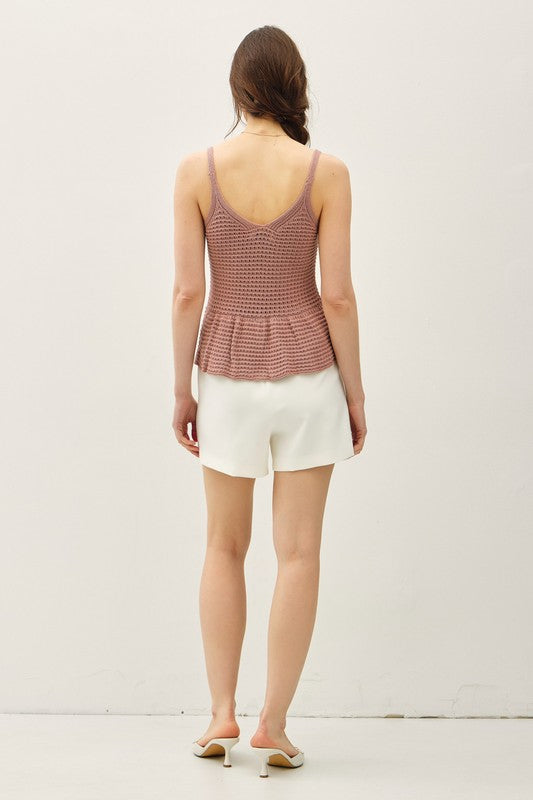 Peplum Sweater Tank