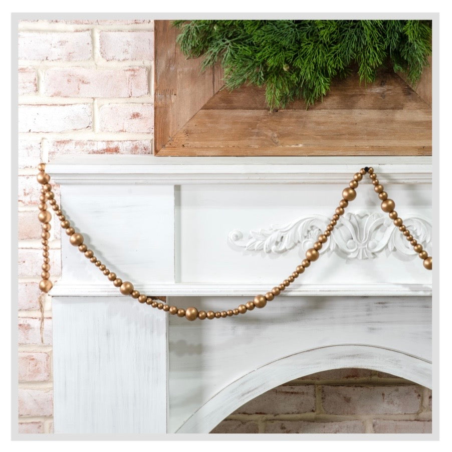 118" Gold Bead Garland