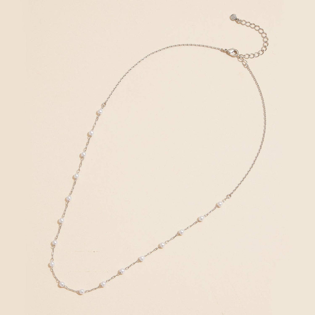 2mm Classic Pearl Link 18K Gold Dipped Necklace