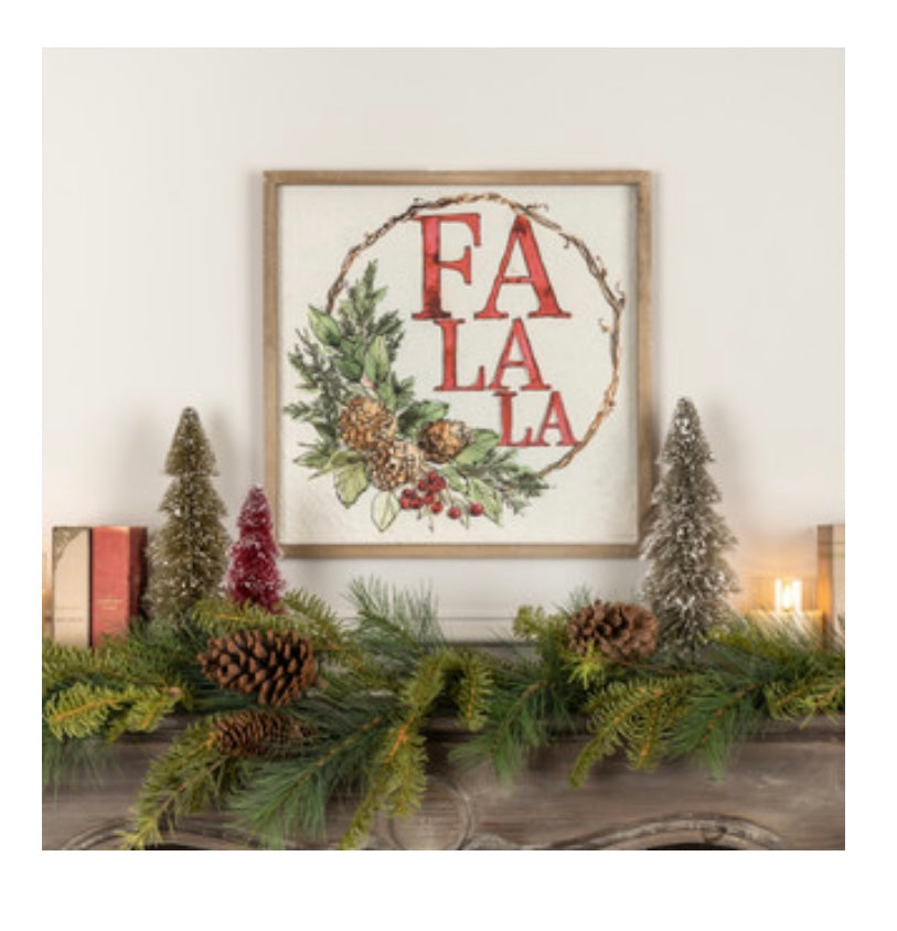 FA LA LA Framed Print