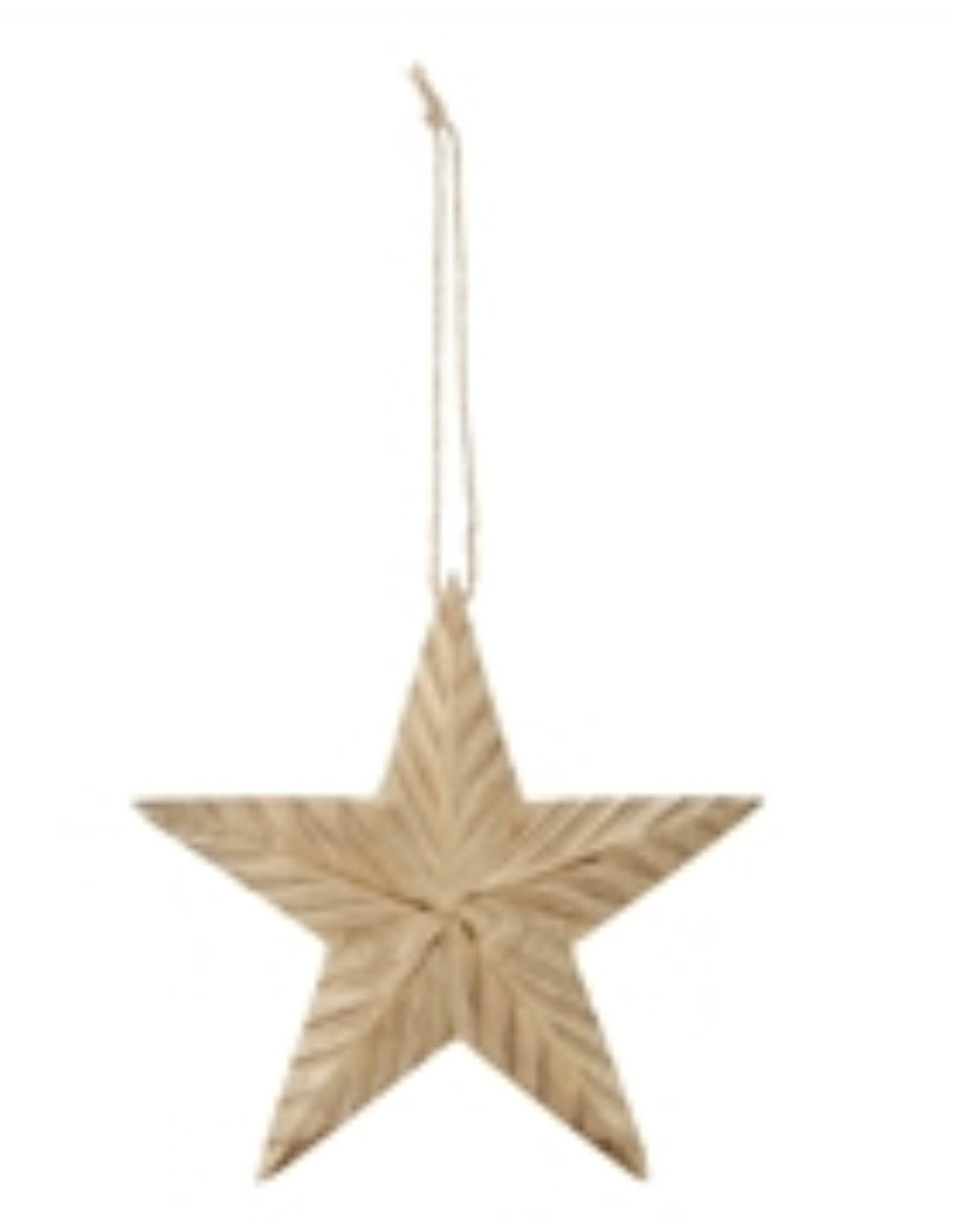 Wood Hanging Star Decor Ornament