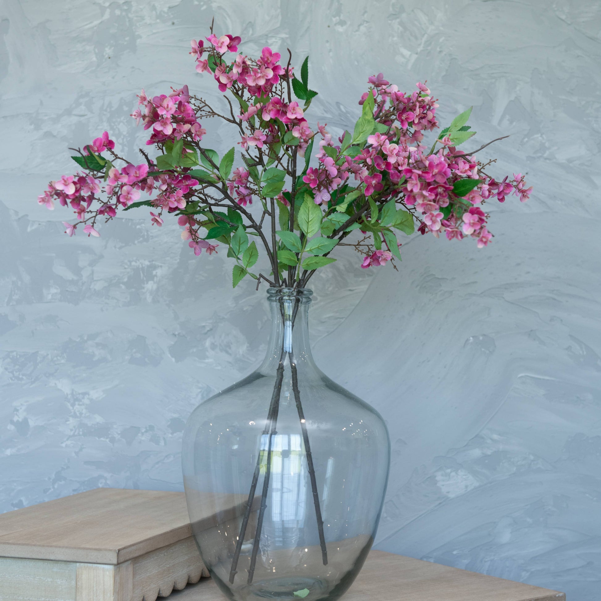 32" PINK BLOSSOM SPRAY