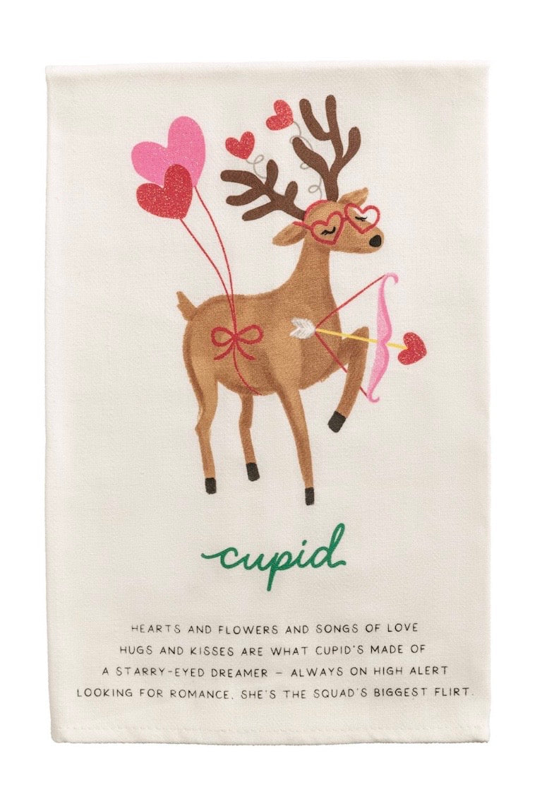 Reindeer Poem Tea Towel