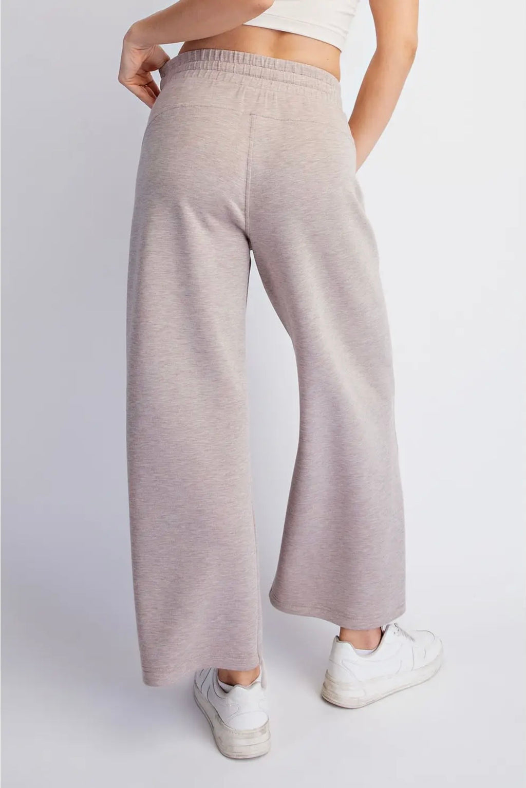 Modal Scuba Crop Wide Leg Pant