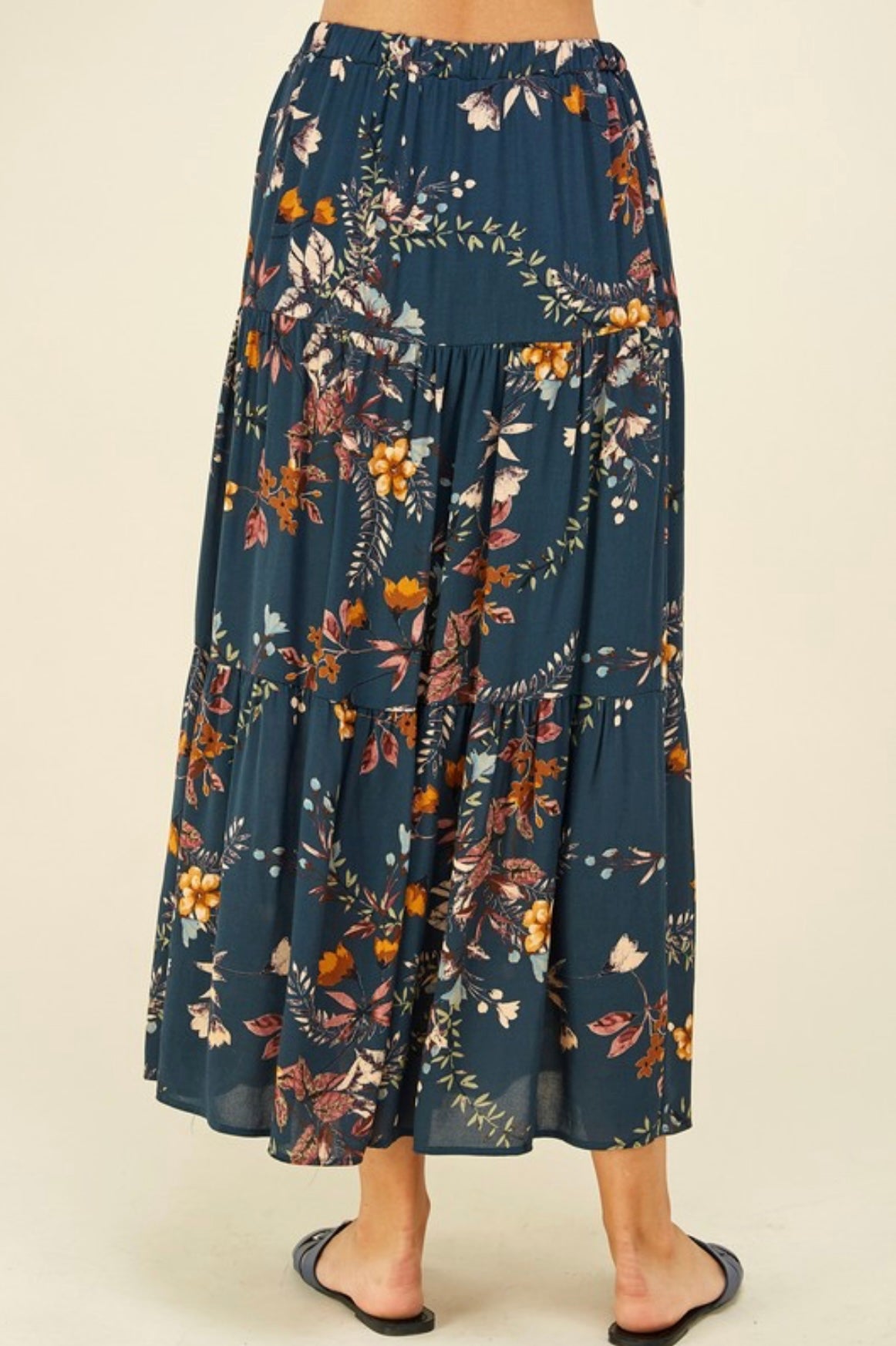 Layered floral skirt