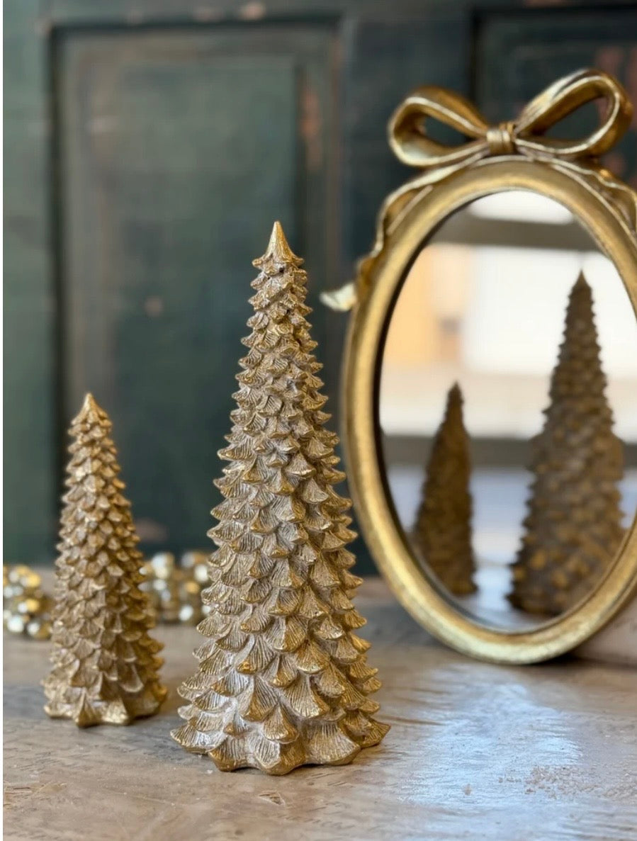 Glimmer Gilded Pine Trees