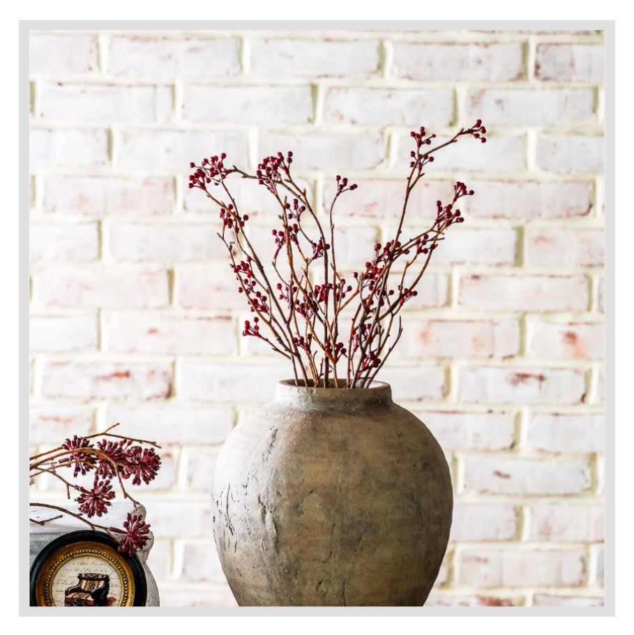 Small Burgundy Berry Spray