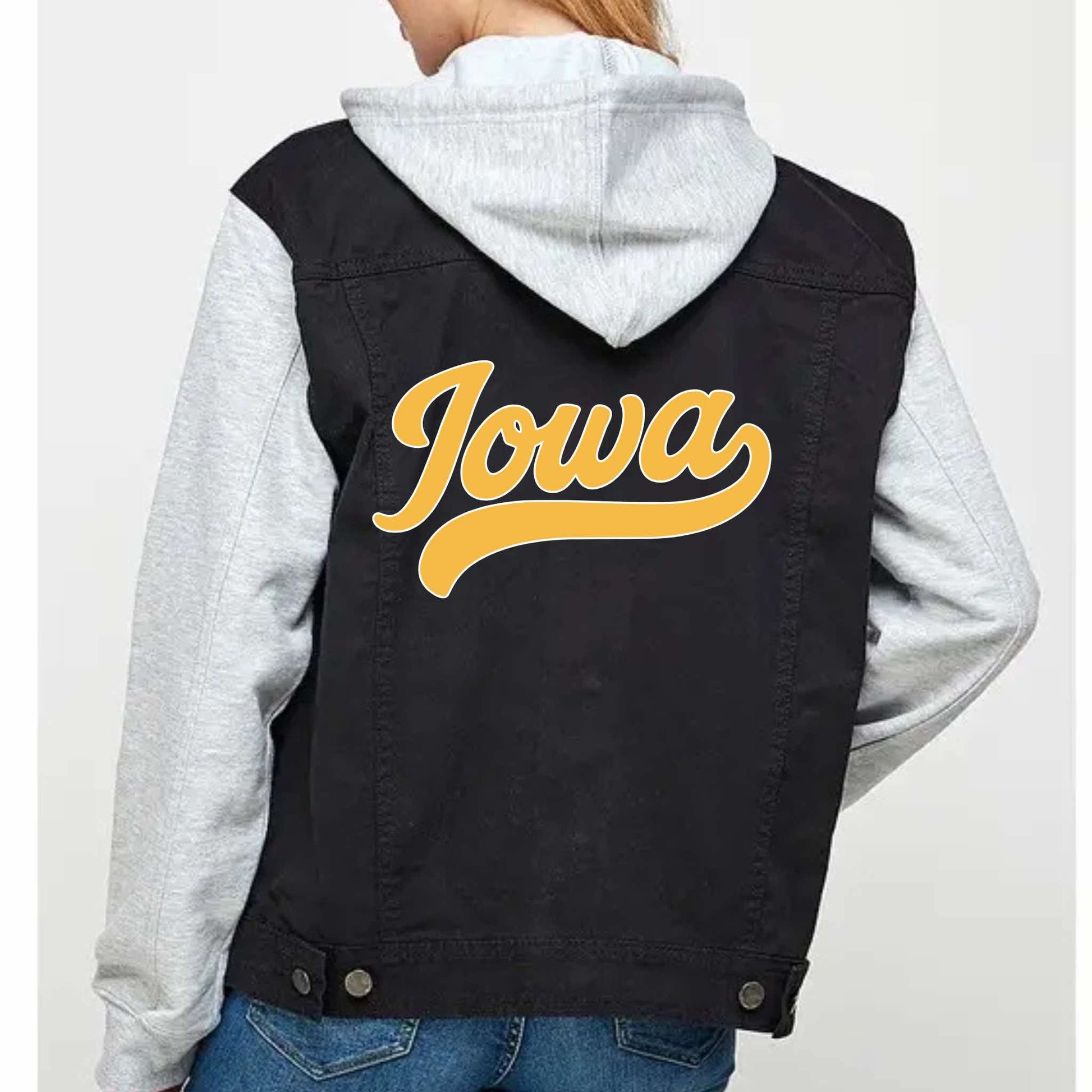 Iowa Game Day Varsity Denim Jacket