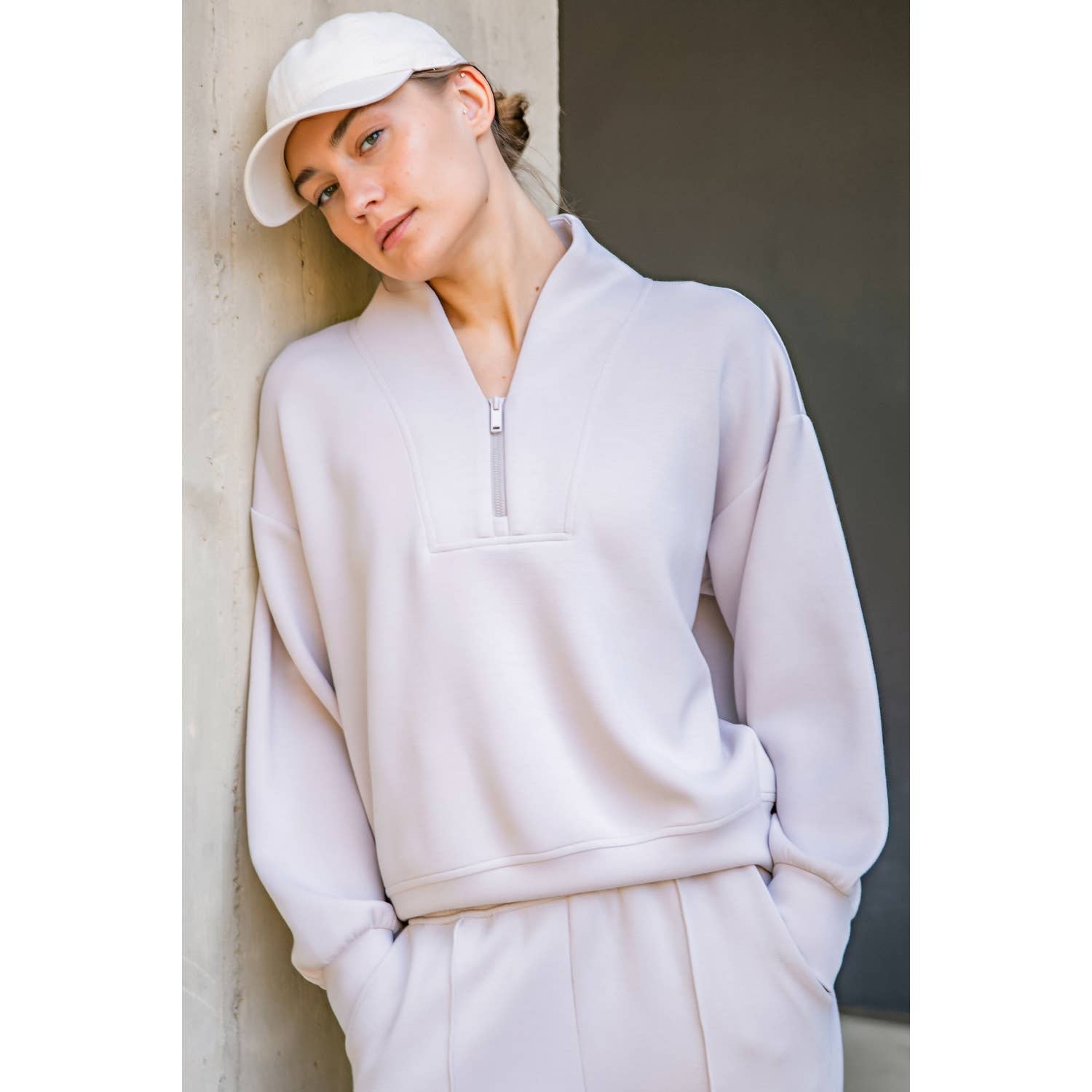 MODAL SCUBA LUXE HALF ZIP JACKET