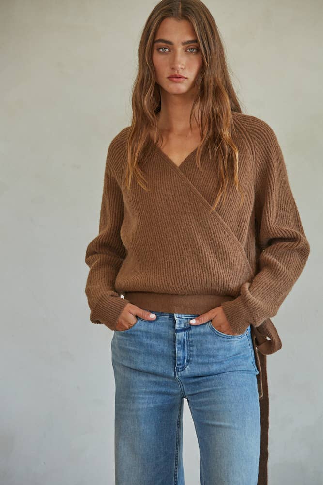 Knit Wrap Ballet Sweater