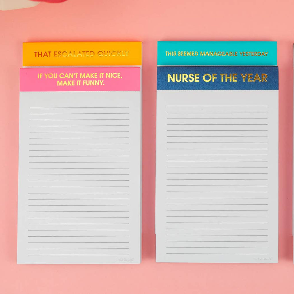 This Seemed Manageable Yesterday - Lined Notepad, To Do List