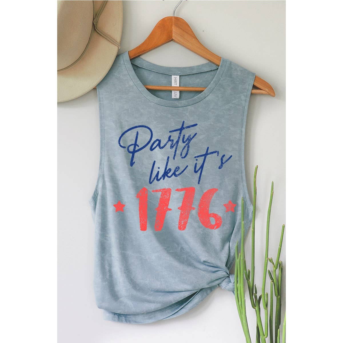 PARTY LIKE ITS 1776 MINERAL GRAPHIC TANK TOP