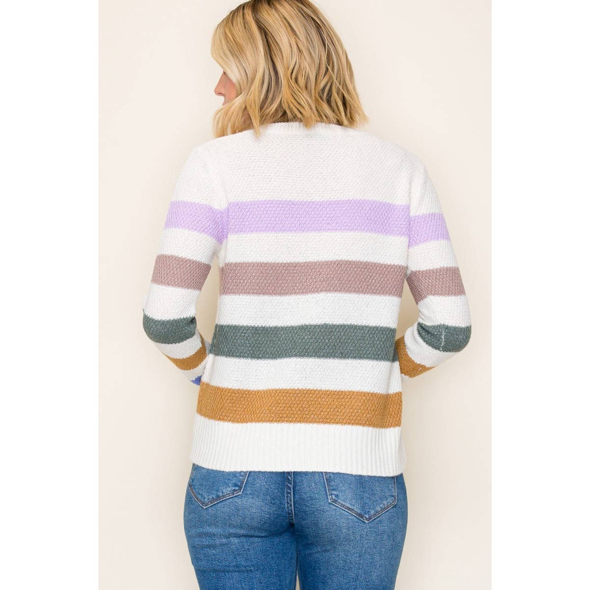 MULTI BOLD STRIPED SWEATER