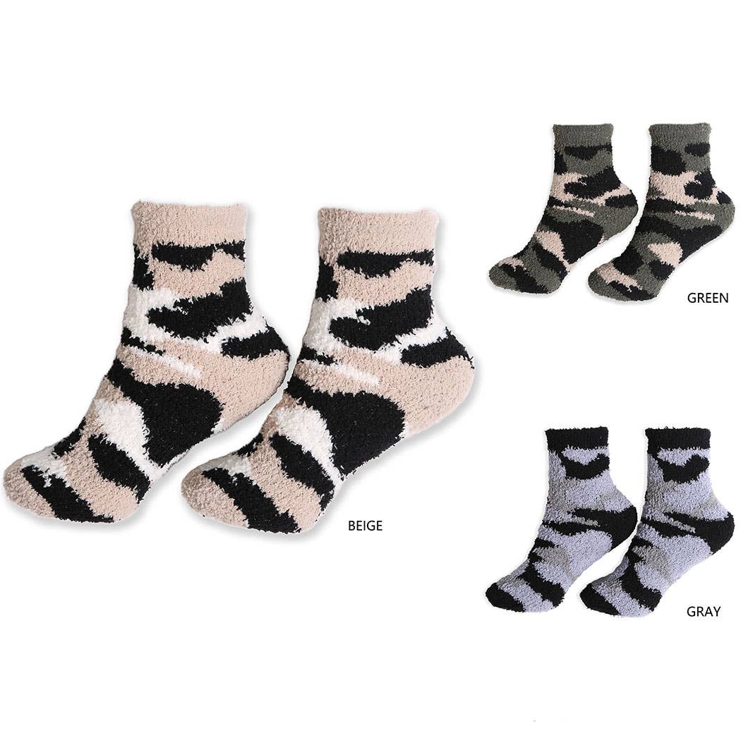 Camouflage Pattern Cozy Socks