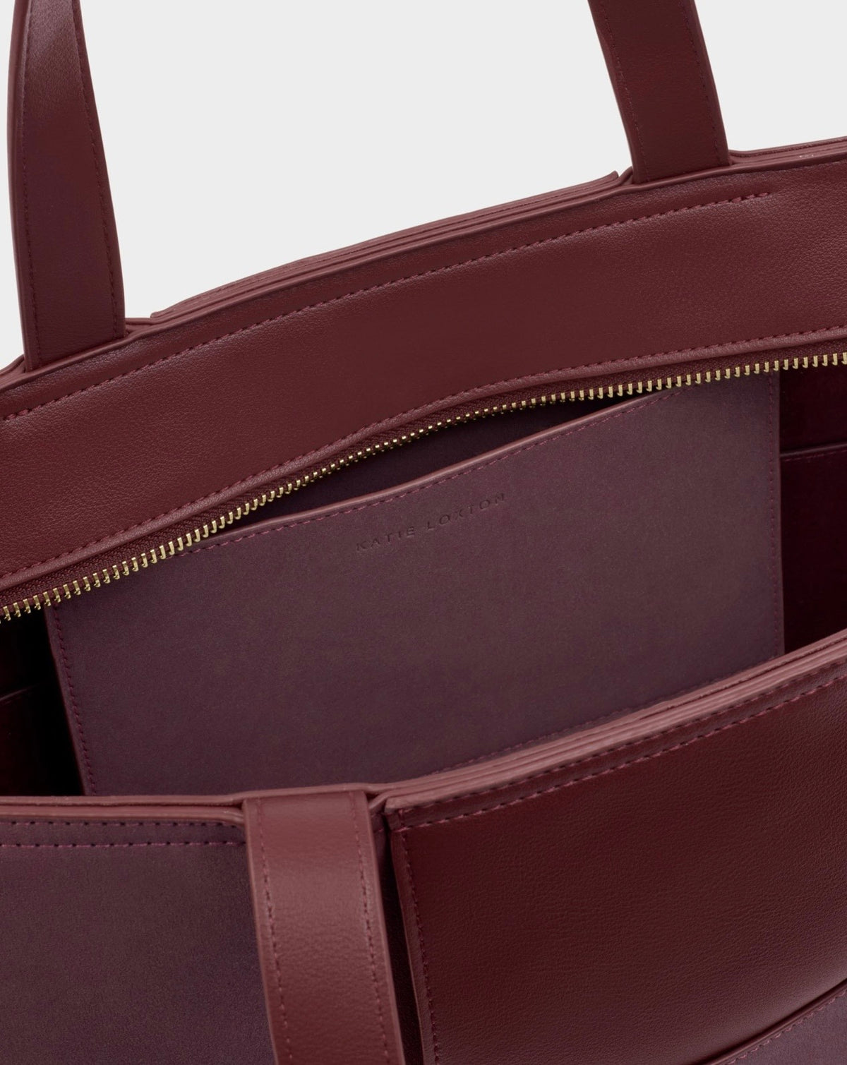 Taya Hand Woven Suedette Tote Bag in Cherry