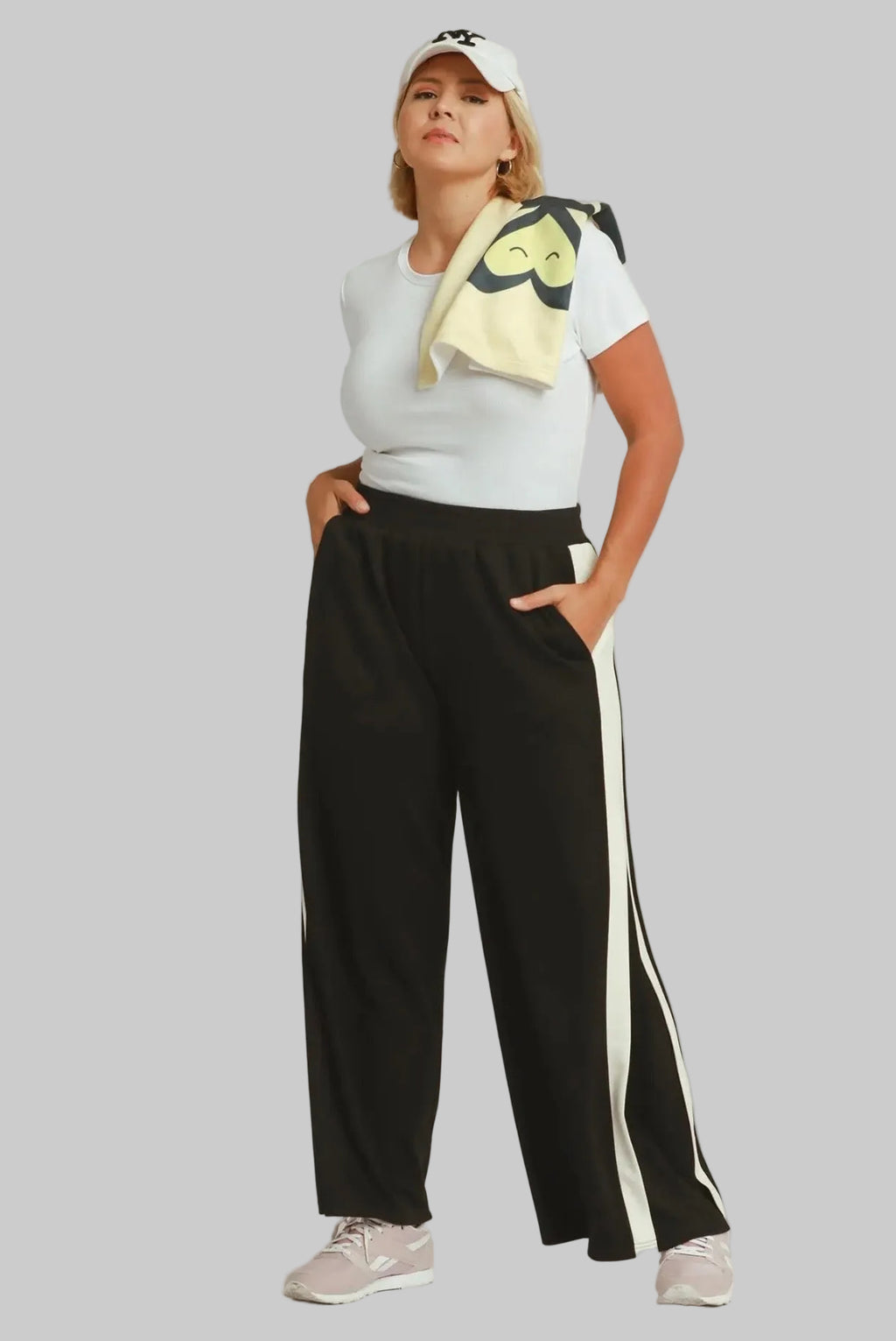 Curvy Luxe Knit Butter Soft Color Block Pant