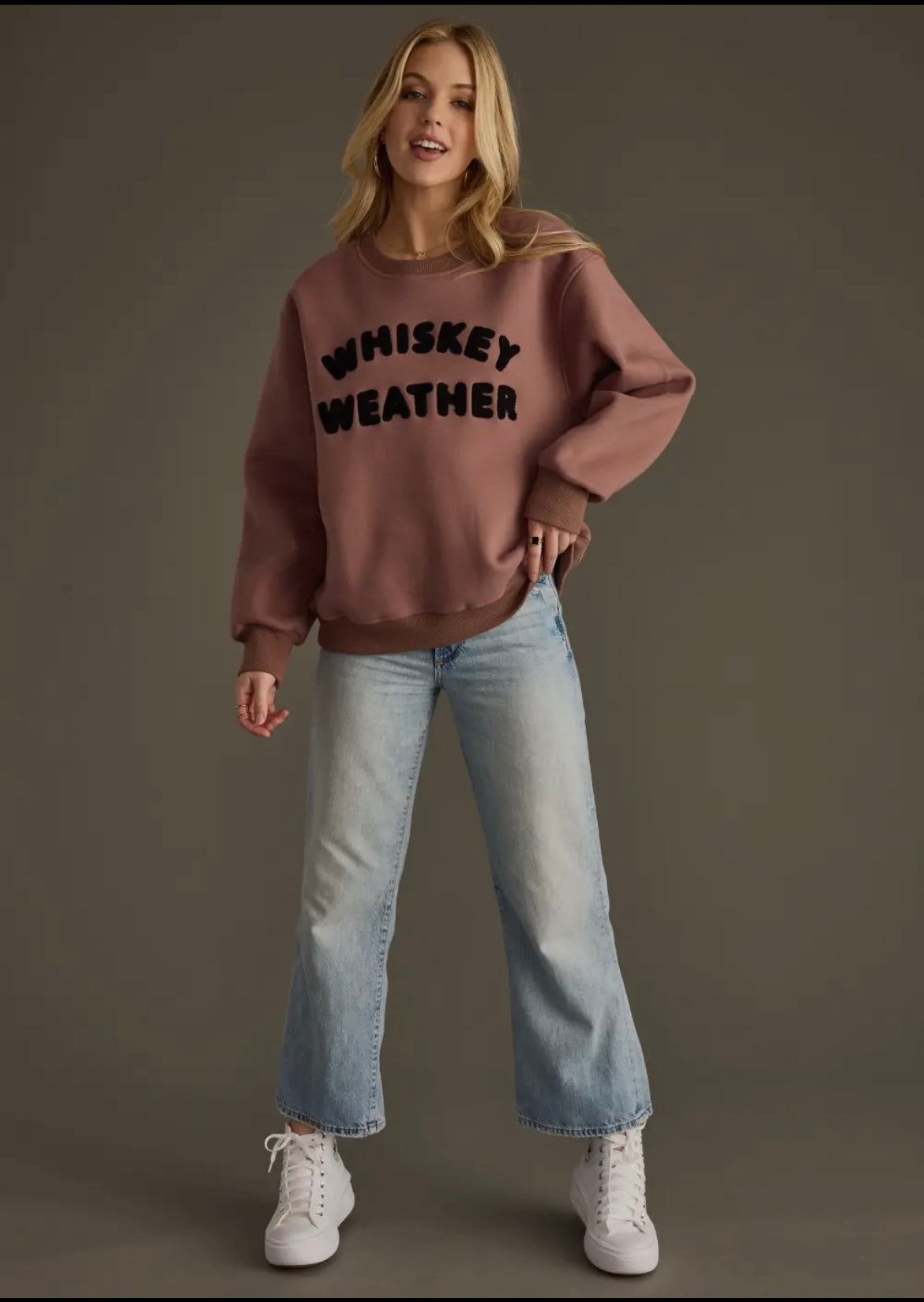 Mocha Whiskey Weather Sweatshirt