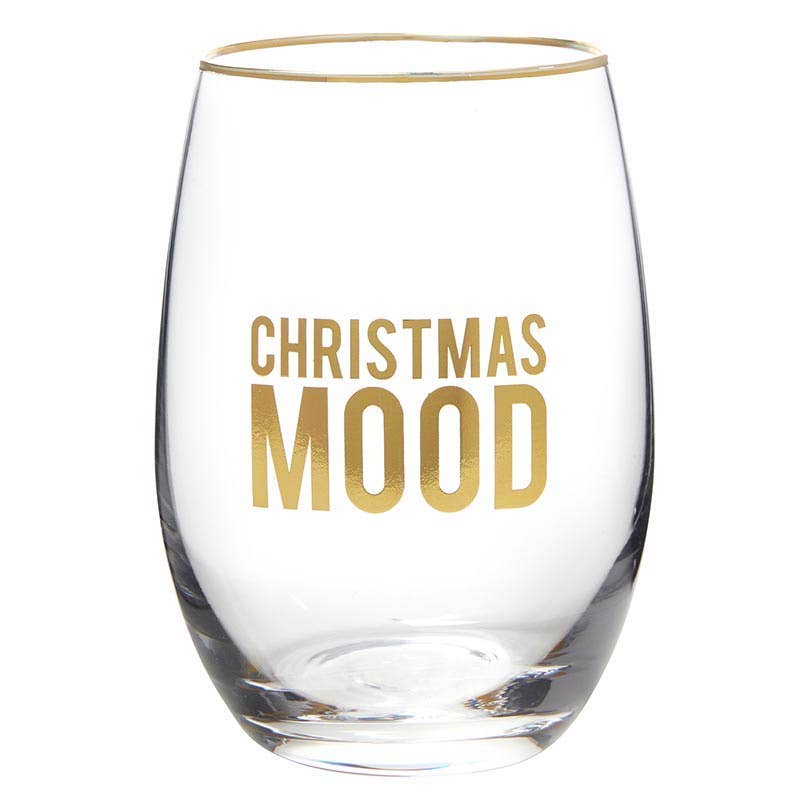 Stemless Wine Glass - Christmas Mood