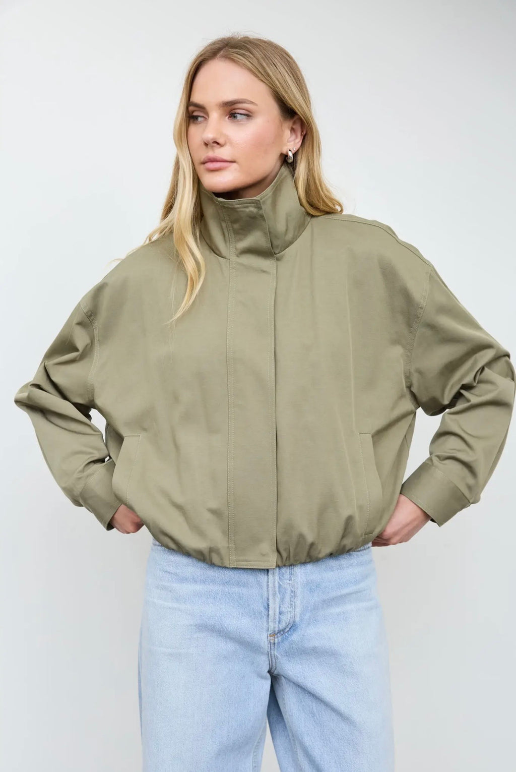Olive Zip-up Jacket