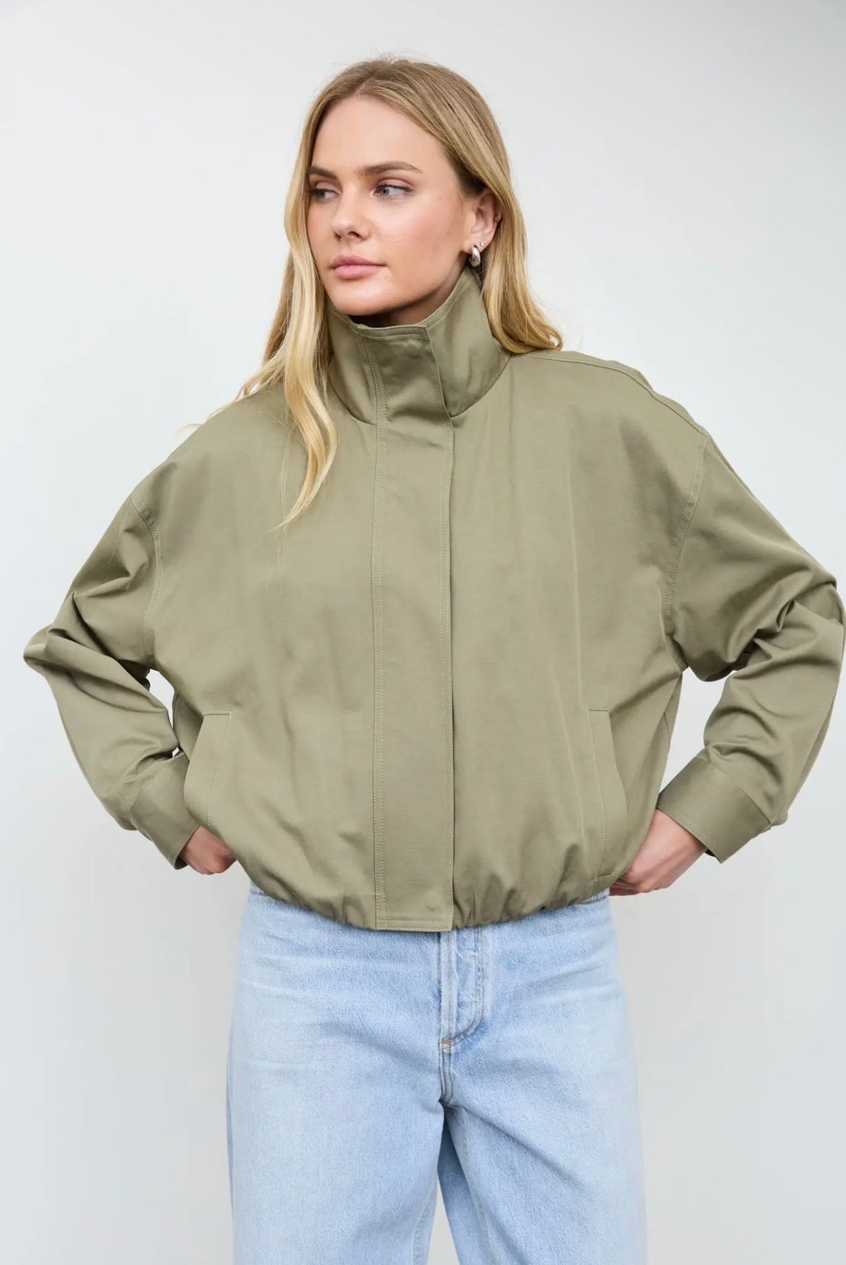 Olive Zip-up Jacket