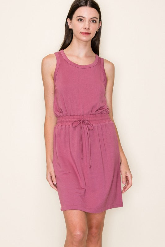 Fine terry tank dress