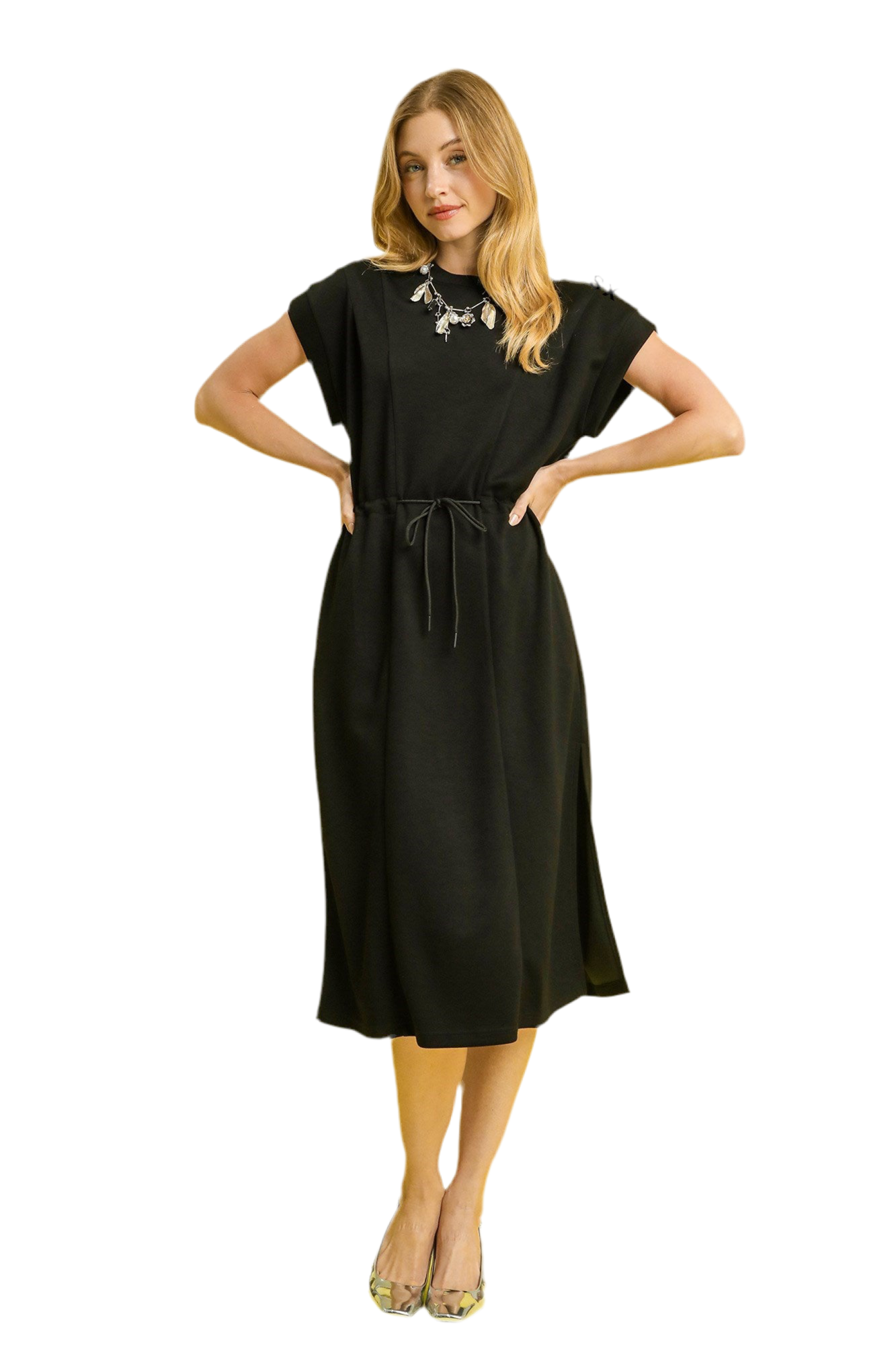 Luxeknit Short Sleeve Midi Dress
