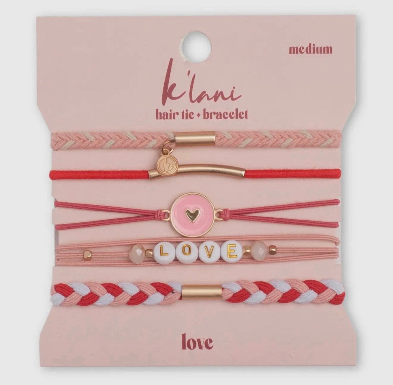 "Love" Hair Tie Bracelets