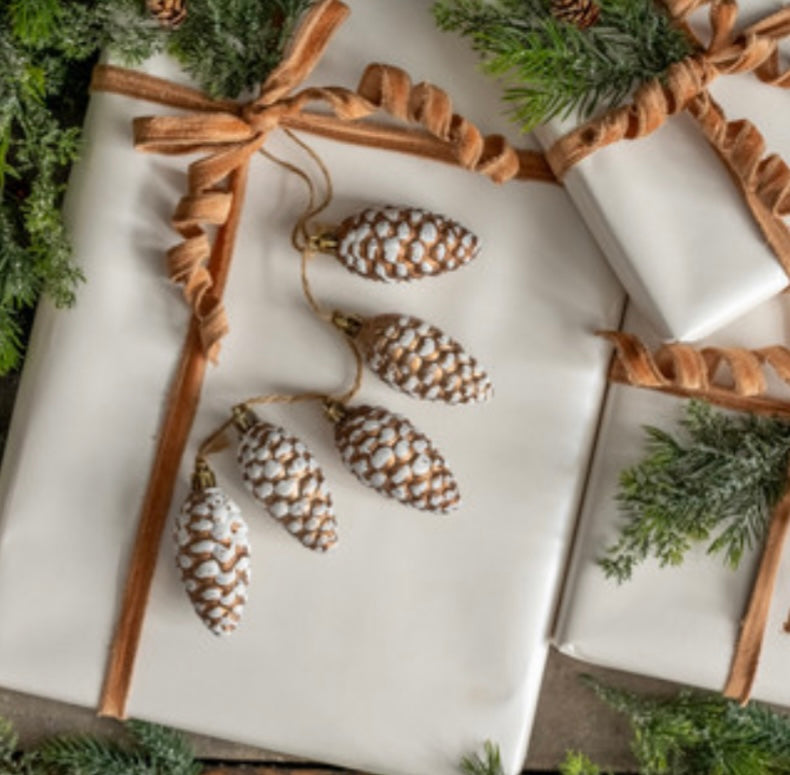 Snowy Gold Pinecone Bunch