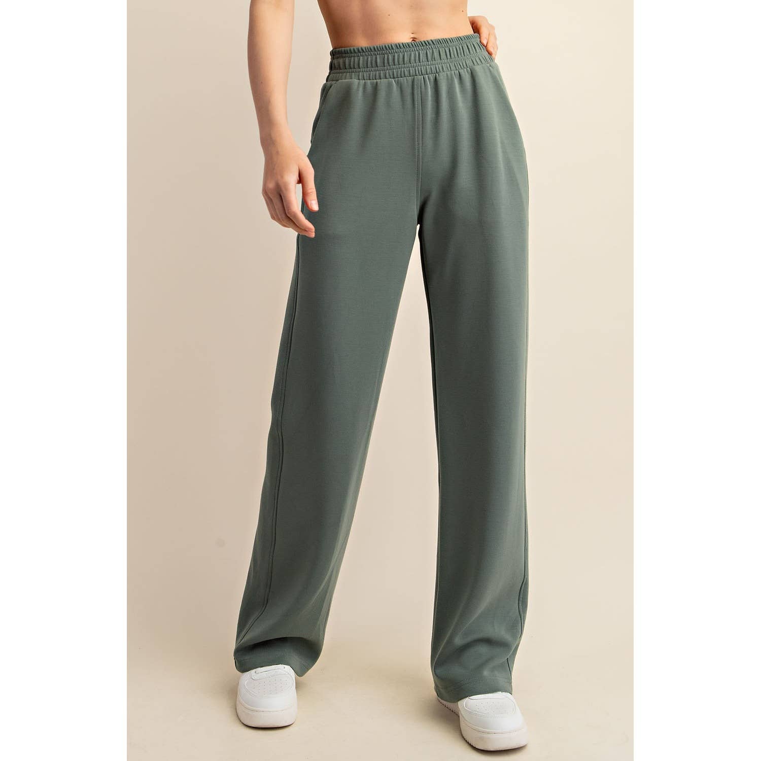 CURVY MODAL SCUBA STRAIGHT PANT