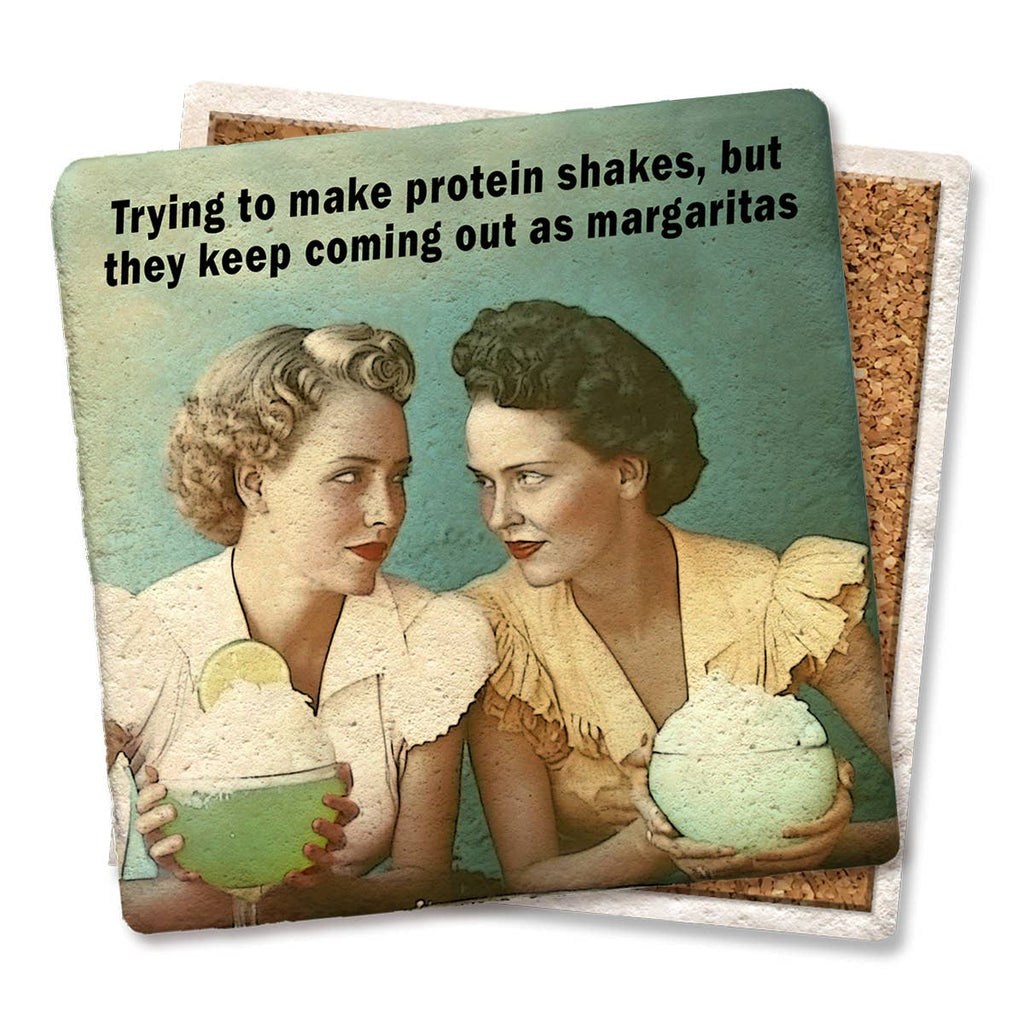 Coaster Trying to make protein shakes