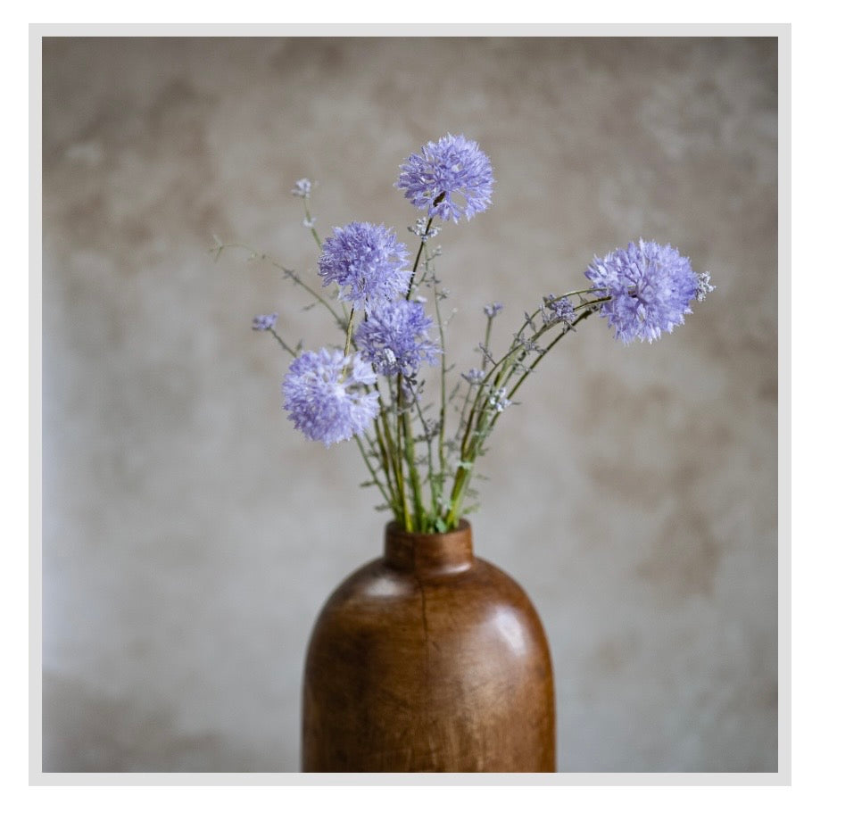 25" Purple Dandelion Spray