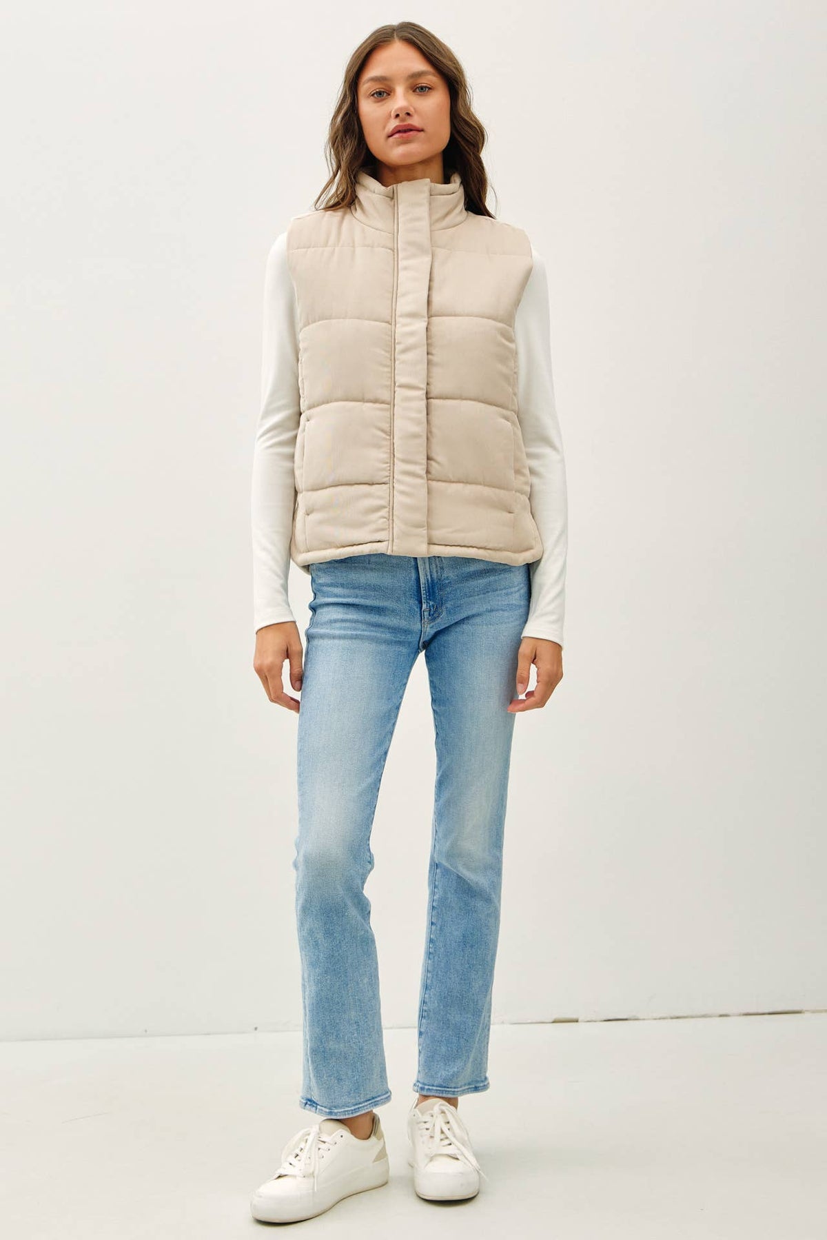 Brushed Puffer Vest