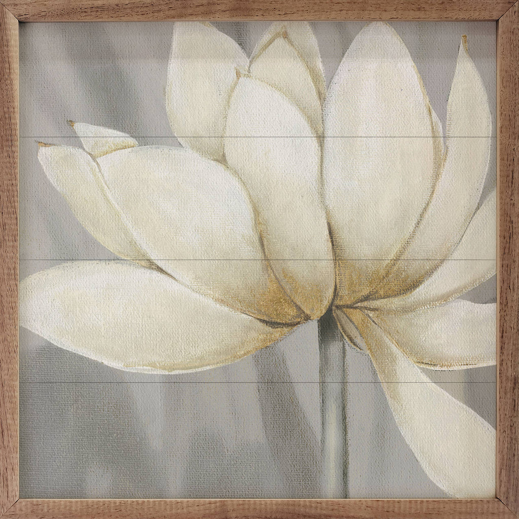 Golden Waterlily 1 Wooden Sign