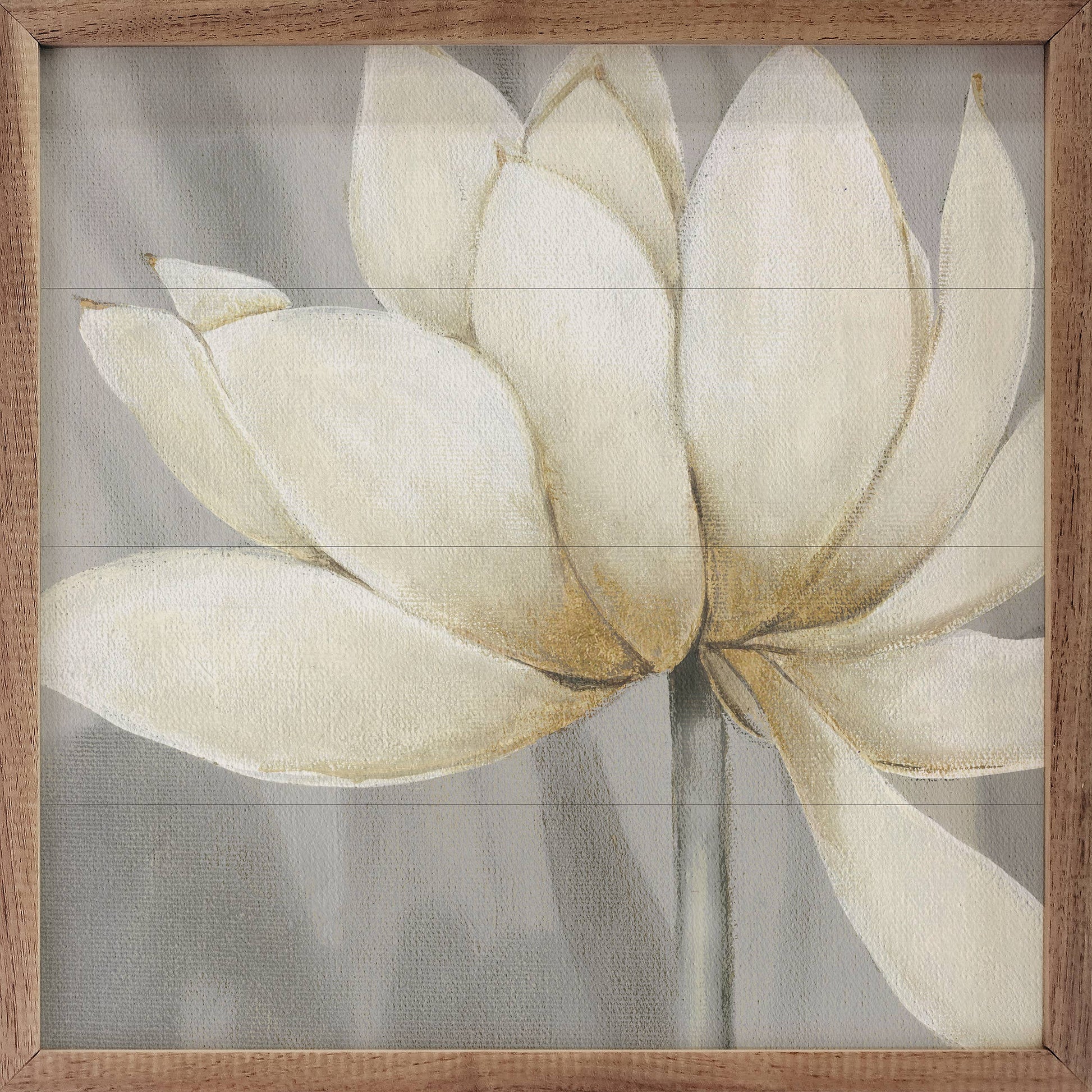 Golden Waterlily 1 Wooden Sign