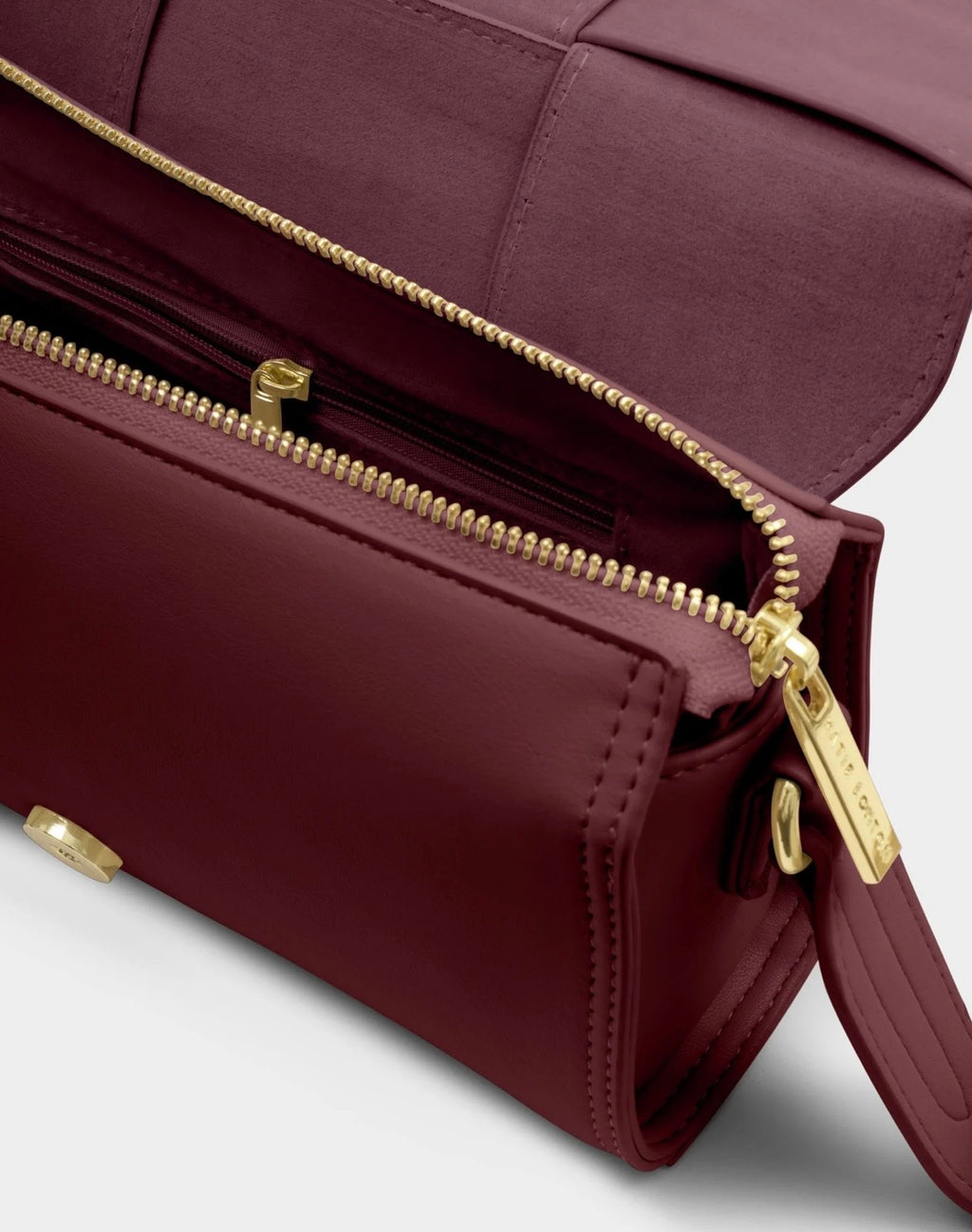 Taya Suedette Crossbody Bag in Cherry