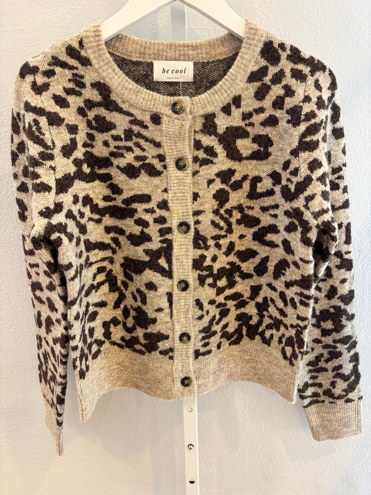 Ultra Cozy Leopard Print Cardigan Sweater