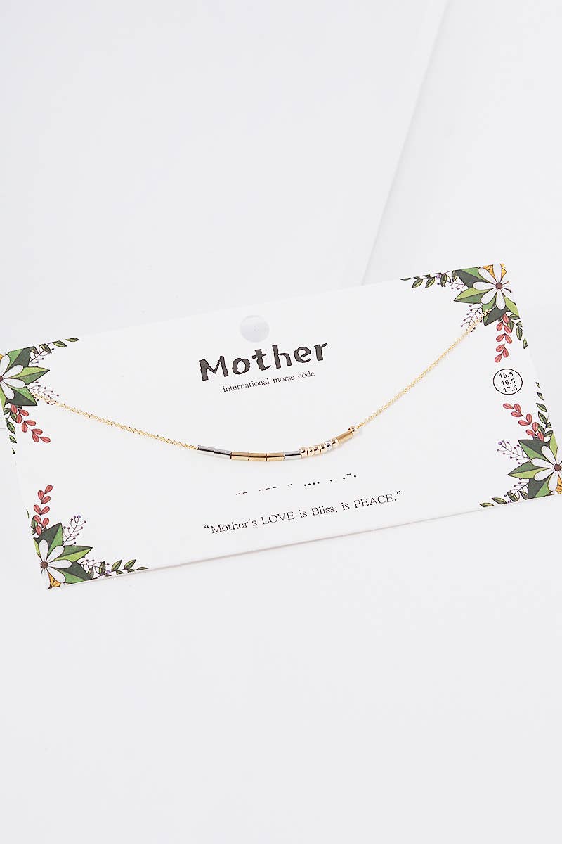 Positivity Morse Code Necklace