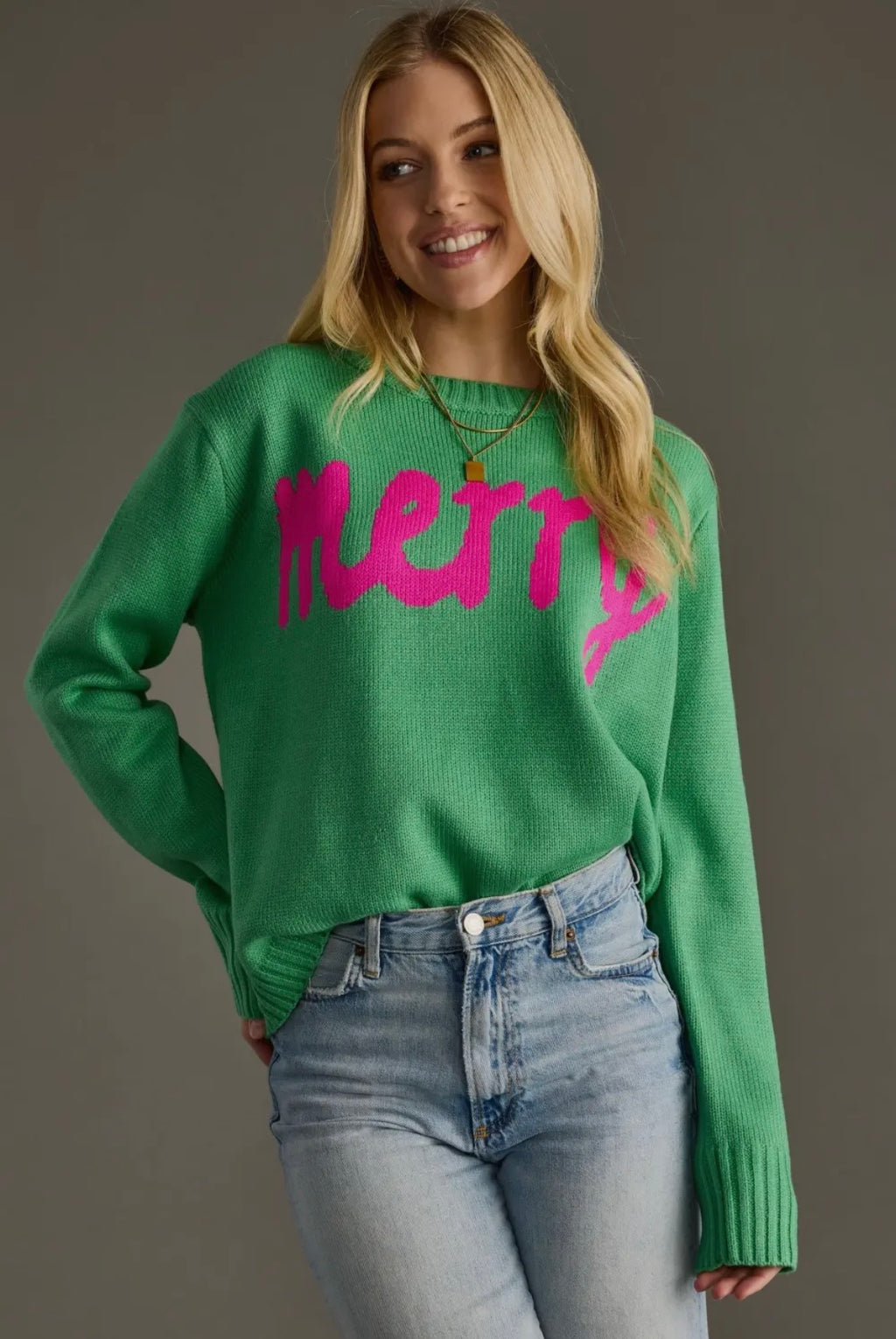 Green Merry Sweater
