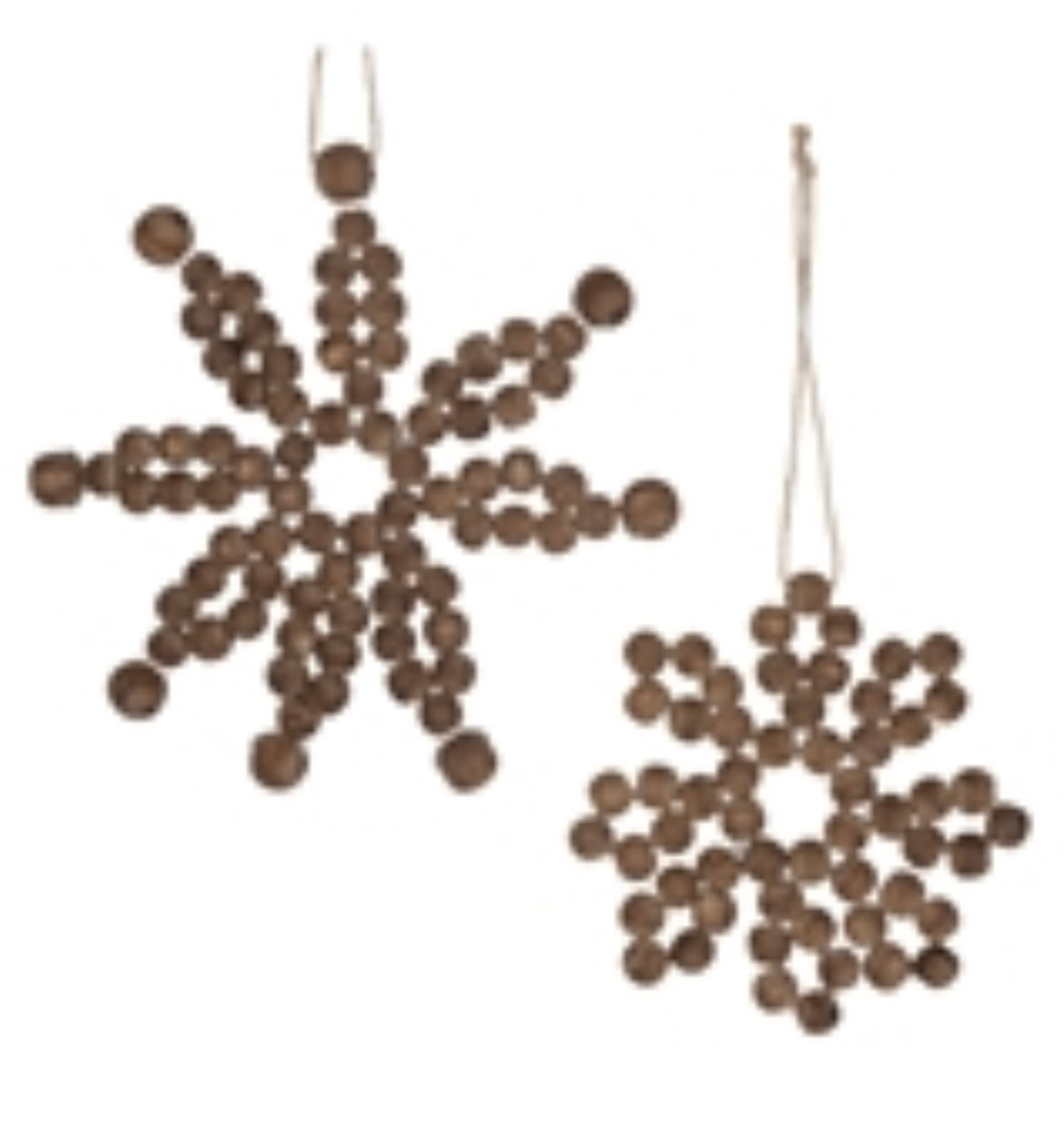 Wood Snowflake Ornament LG