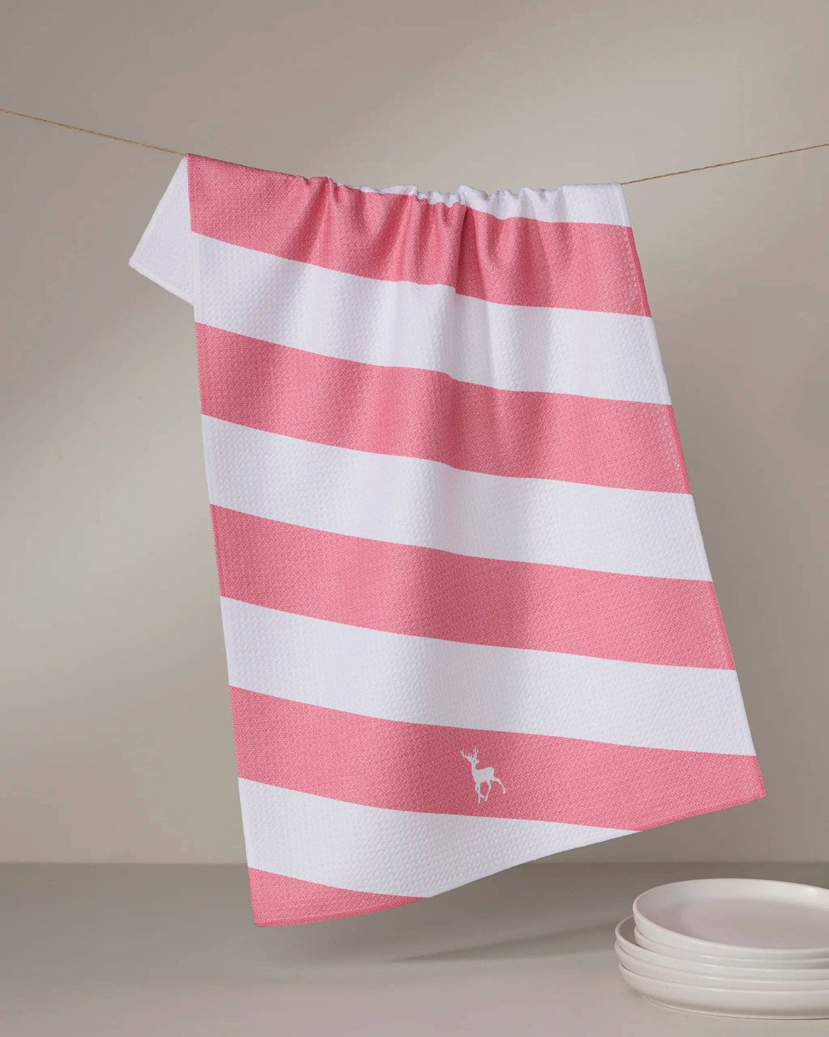 Reindeer Run Tea Towel
