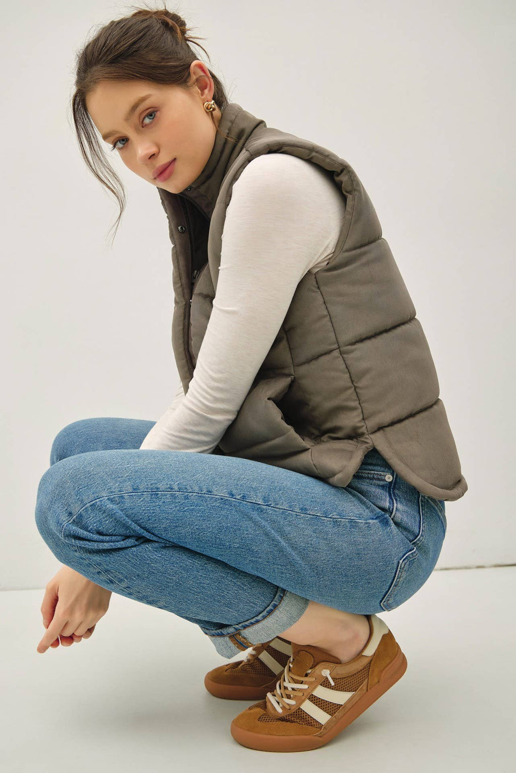Brushed Puffer Vest